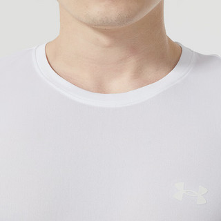 安德玛（UNDERARMOUR）男装 2024春季时尚运动服跑步训练舒适圆领长袖T恤衫 1375693-100 L(175/96A)