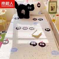 南极人秋冬纯棉宿舍床笠90x200单人全棉床单床罩薄床垫套褥子套 煤球派对【A类全棉印花】BCJ 180x200cm单床笠
