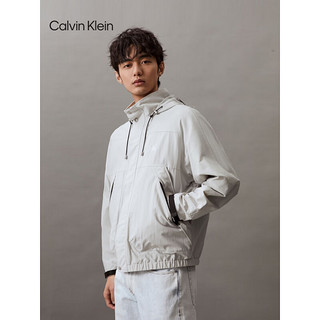 Calvin Klein Jeans24春夏男士户外织带魔术贴袖口运动连帽夹克J325904 PC8-银河灰 XXL