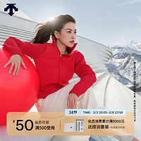 DESCENTE迪桑特WOMEN’S TRAINING系列女士针织运动上衣春季 RD-RED 2XL(180/96A)