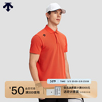 DESCENTE迪桑特综训训练系列运动男士短袖POLO衫夏季 DO-DARK ORANGE 3XL (190/108A)