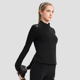 DESCENTE迪桑特WOMEN’S RUNNING系列女士长袖针织衫春季 BK-BLACK M (165/84A)