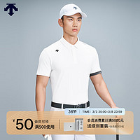 DESCENTEGOLF 迪桑特高尔夫FIELD系列男士短袖POLO衫春季 WT-WHITE L (175/96A)