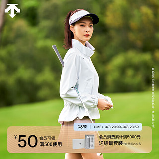 DESCENTEGOLF 迪桑特高尔夫FIELD系列女士梭织运动夹克 24春季 WT-WHITE M (165/84A)