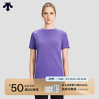 DESCENTE迪桑特WOMEN’S RUNNING系列女士短袖针织衫春季 PP-PURPLE L (170/88A)