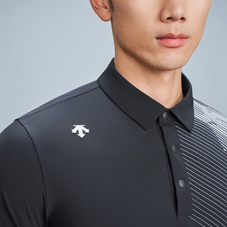 DESCENTEGOLF 迪桑特高尔夫FIELD系列男士短袖POLO衫夏季 BK-BLACK 2XL (185/104A)