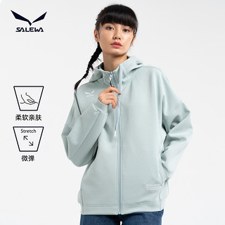 SALEWA 沙乐华 卫衣女情侣薄款开衫连帽外套秋冬女运动服上衣（XL、萝兰紫-女款）