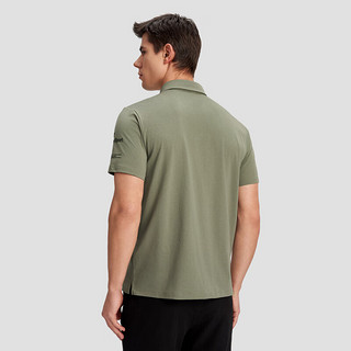 DESCENTE迪桑特综训训练系列运动男女同款短袖POLO衫夏季 KK-KHAKI 2XL (185/104A)