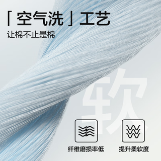网易严选水洗棉系列-A类柔有氧全棉四件套2代 【升级加厚】烟灰蓝 【床单】1.8m