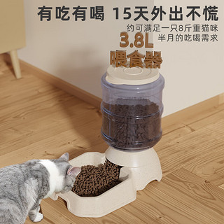 D-cat 多可特 自动喂食器猫碗猫食盆自动喝水投食器