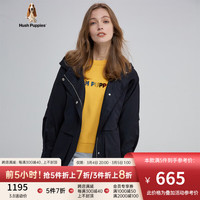 Hush Puppies暇步士女装春秋宽松休闲连帽外套 196深蓝 S