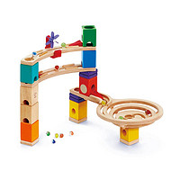 Hape 夸得瑞拉旋风小子套3岁儿童益智力玩具滚珠积木木质轨道模型