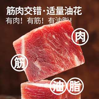 大希地 京东试用 原切牛腩 新鲜牛肉 牛肉粒 番茄牛腩1000g 冷冻