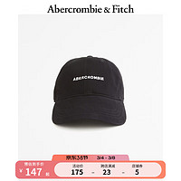 ABERCROMBIE & FITCH男装 美式街头潮流Logo黑色休闲百搭棒球帽 355604-1 黑色 ONE SIZE