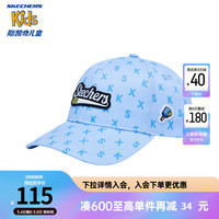 Skechers斯凯奇棒球帽春秋季遮阳男女童休闲运动鸭舌帽L124K009 荷兰运河蓝/02NL 均码