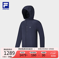 FILA 斐乐梭织外套2024春夏季休闲运动上衣外搭 190/112B/4XL