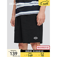 斯凯奇（Skechers）男子休闲短裤L224M077 碳黑/0018 M