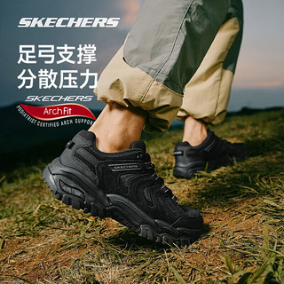 斯凯奇（Skechers）醒山户外徒步鞋登山鞋 防滑耐磨透气减震 180185C/237542/180182 男款-全黑色-237542 46码