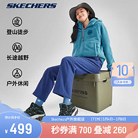 斯凯奇（Skechers）醒山户外徒步鞋登山鞋 防滑耐磨透气减震 180185C/237542/180182 中帮女款-黑色-180182 39码