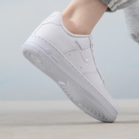 NIKE 耐克 女鞋AIR FORCE 1空军一号纯白小勾冬复古板鞋FB8251-100