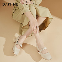 DAPHNE 达芙妮 时尚单鞋女春秋新款2023百搭休闲鞋乐福单鞋玛丽珍鞋工作鞋