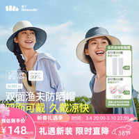 蕉下(beneunder)女士双面渔夫防晒帽遮阳帽男太阳帽子防紫外线AL50124