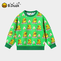 B.Duck小黄鸭童装儿童春秋款卫衣男童2024新款女童打底衫休闲春装