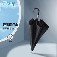 Paradise 天堂伞 半自动高端商务雨伞长柄直杆雨伞双人大伞男 墨夜蓝