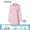 PORTS宝姿2023春季新品女装经典双排扣束腰风衣女ALP8T002RWQ068