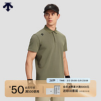 DESCENTE 迪桑特 综训训练系列运动健身男士短袖POLO衫夏季新品 KK-KHAKI XL (180/100A)