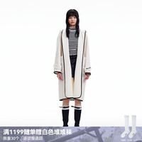 RE'VAN芮范2023冬季新品设计师款高级感长款双面呢大衣RN90303044 米白