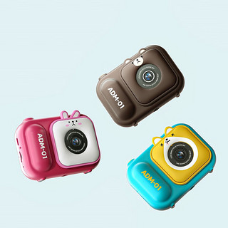 巧可绘仿真相机高清数码迷你儿童相机玩具小孩可拍照新年  蓝色款 儿童相机S11蓝色款