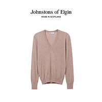 Johnstons of Elgin 轻薄美利奴羊毛无缝V领针织衫女