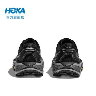 HOKA ONE ONE 男女款春夏飞速马法特2户外休闲鞋MAFATE SPEED2耐磨减震防滑 黑色/城堡灰