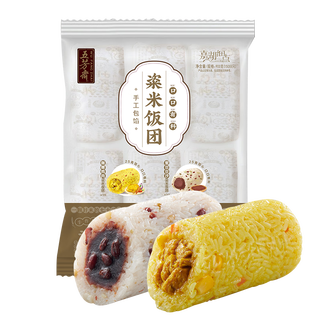 五芳斋 WU FANG ZHAI 【速冻】多口味饭团150克*6枚方便速食咖喱鸡肉蜜豆米饭早餐夜宵 咖喱鸡肉饭团*3+蜜豆饭团*3