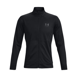 安德玛 UNDERARMOUR）Pique Track男子轻质针织训练运动外套1366202 黑色001 XXL