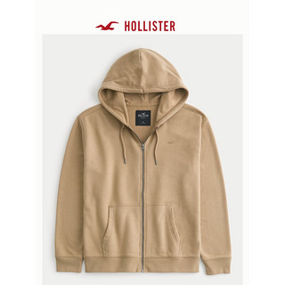 HOLLISTER24春夏毛圈布宽松卫衣帽衫 男女装 357935-1 浅棕色 S (175/92A)