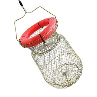RTI浮水鱼护折叠钢丝鱼护鱼篓网兜渔护渔网装鱼不锈钢丝鱼笼鱼户