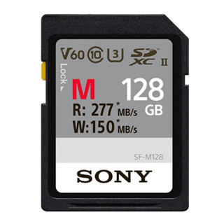 索尼（SONY） 高速内存卡 储存卡 SD卡适用于A6400/ZV-E10/ZV-1/A7M3 M系列】SF-M128(128G )277M/s 标配