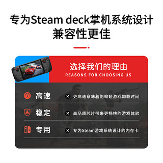 雷克沙TF卡 switch内存卡手机存储卡 micro sd卡行车记录仪卡 适用Steam Deck 1TB【Steam Deck掌机内存卡】 PLAY闪存卡 游戏机平板扩容