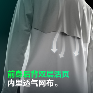 波司登（BOSIDENG）2024夏季新款男都市轻户外拼接设计百搭简约防晒服B40522889 石青绿月白灰417E 170/92A
