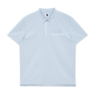 杰克·琼斯（JACK&JONES）男装polo衫男零压吸湿速干舒适清爽翻领短袖男士夏季品牌衣服 浅蓝灰C42 常规 浅蓝灰C42 165/88A/XS