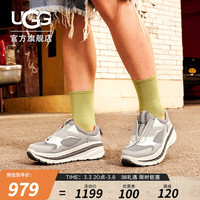 UGG春季男士舒适厚底圆头拉链款轻便运动时尚休闲鞋 1152959 GGWH 冰川灰色/白色 41 GGWH | 冰川灰色/白色