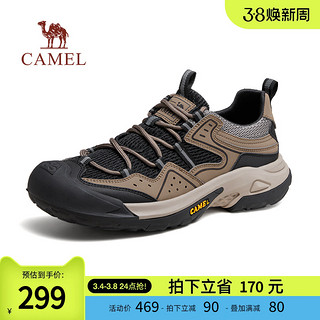 CAMEL 骆驼 男鞋2024春季户外登山鞋男徒步复古休闲大头低帮工装鞋男