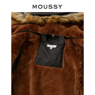 MOUSSY 春季N3B可拆卸连帽派克服外套女028FAW30-5220 020黑色 00002