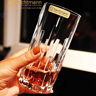 奈赫曼（NACHTMANN）德国水晶玻璃杯威士忌酒杯家用啤酒洋酒杯果汁水杯子套装 书法威士忌杯330毫升/2只礼盒装