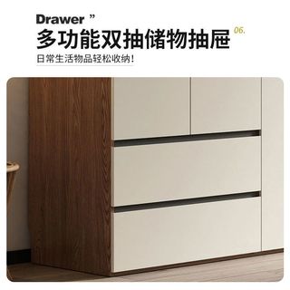 健优美 实木衣柜家用卧室储物柜现代简约出租房一门到顶收纳大衣橱
