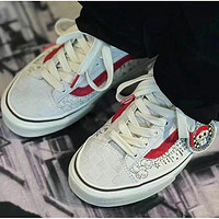 VANS:Labubu:Popmart泡泡玛特联名棕色麂皮Era/Sk8-mid/Style36 白色Style36 35