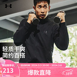 UNDER ARMOUR 安德瑪 春夏Pique Track男子輕質針織訓練運動外套