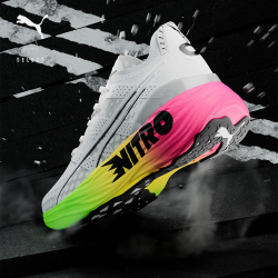 puma彪马foreverrunnitrofutrograde男子跑鞋38000502白色荧光绿42